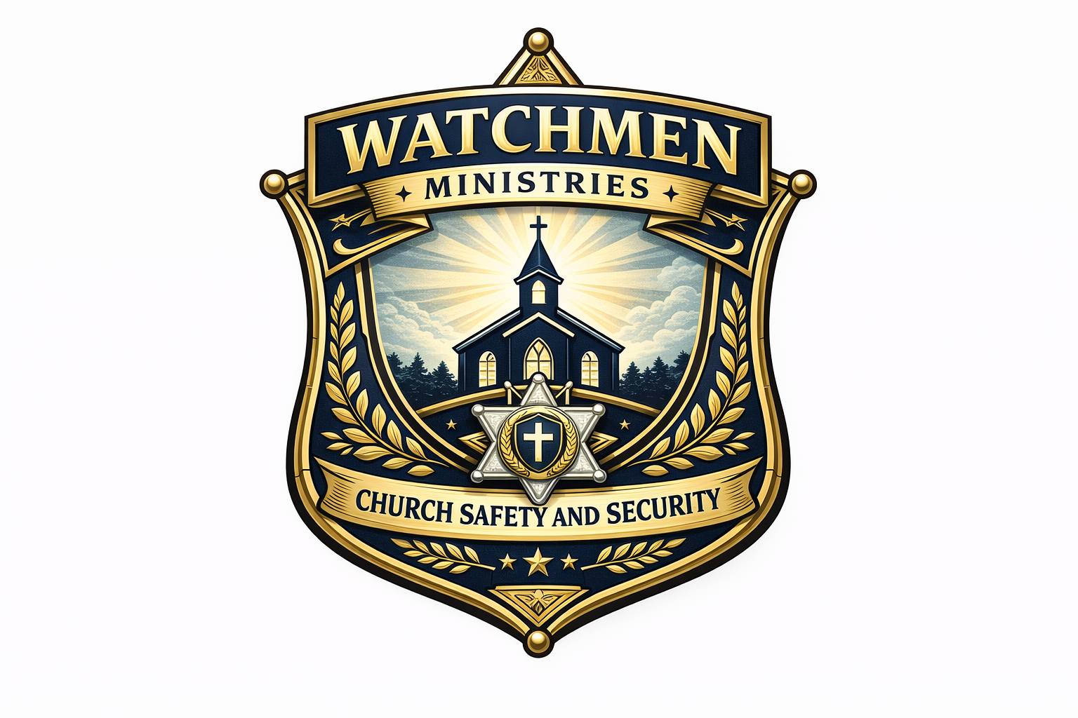 Watchmen Ministries Church Safety and Security badge